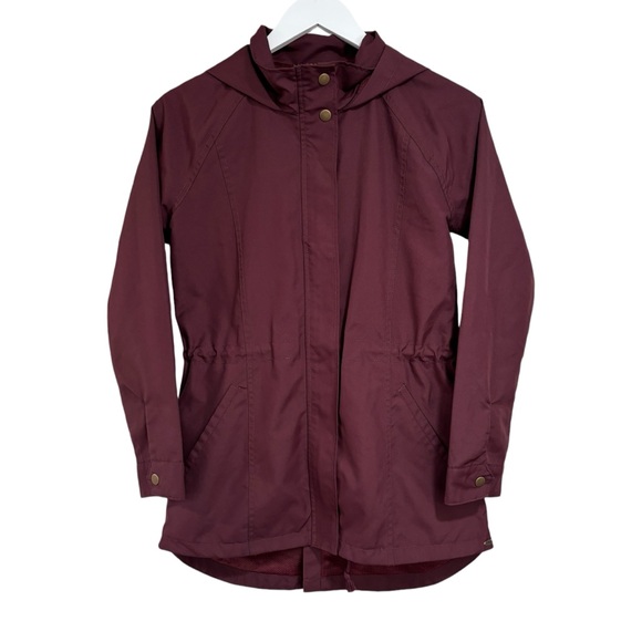 O'Neill Jackets & Blazers - O’Neill Gayle Burgundy Windbreaker Hooded Zip Up Spring Jacket Women's Size XS